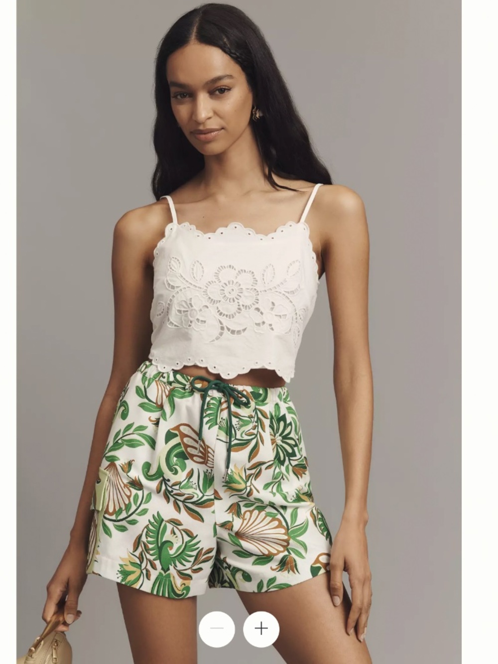 Farm Rio Tie-Front Cargo Shorts- size L